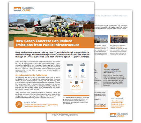 CarbonCure Green Concrete Policy Primer Thumbnail