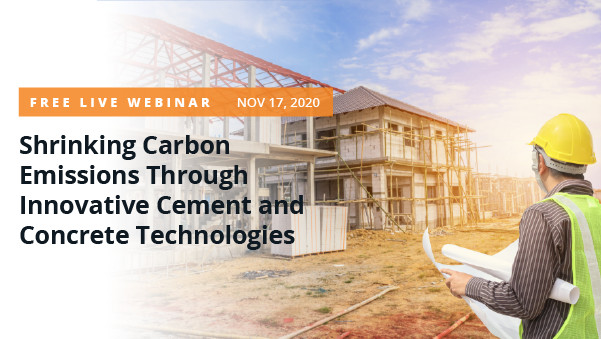 low carbon concrete and cement innovations webinar