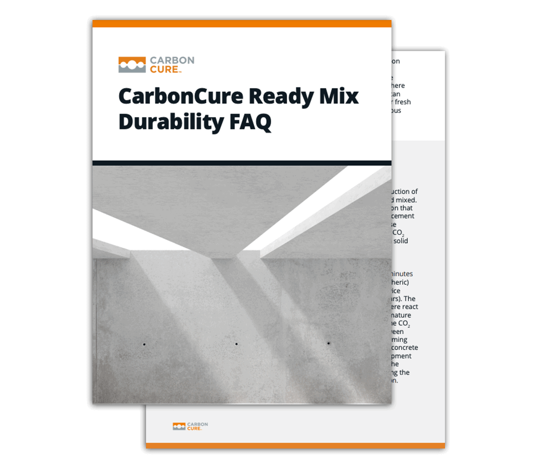 CarbonCure Ready Mix Durability FAQ