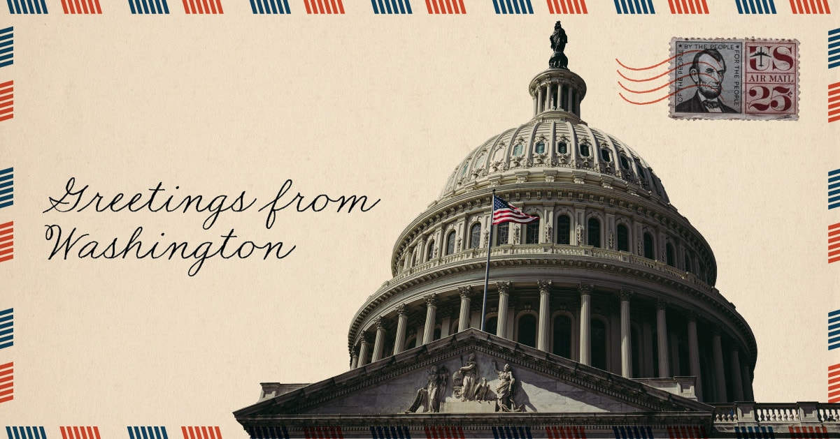 - Greetings from The Nation's Capital Washington D.C. Postcard Multiple Views 