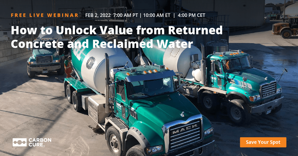 How to Unlock Value From Returned Concrete and Reclaimed Water