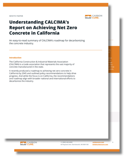 Understanding CALCIMA&#8217;s Report on Achieving Net Zero Concrete in California. Thumbnail