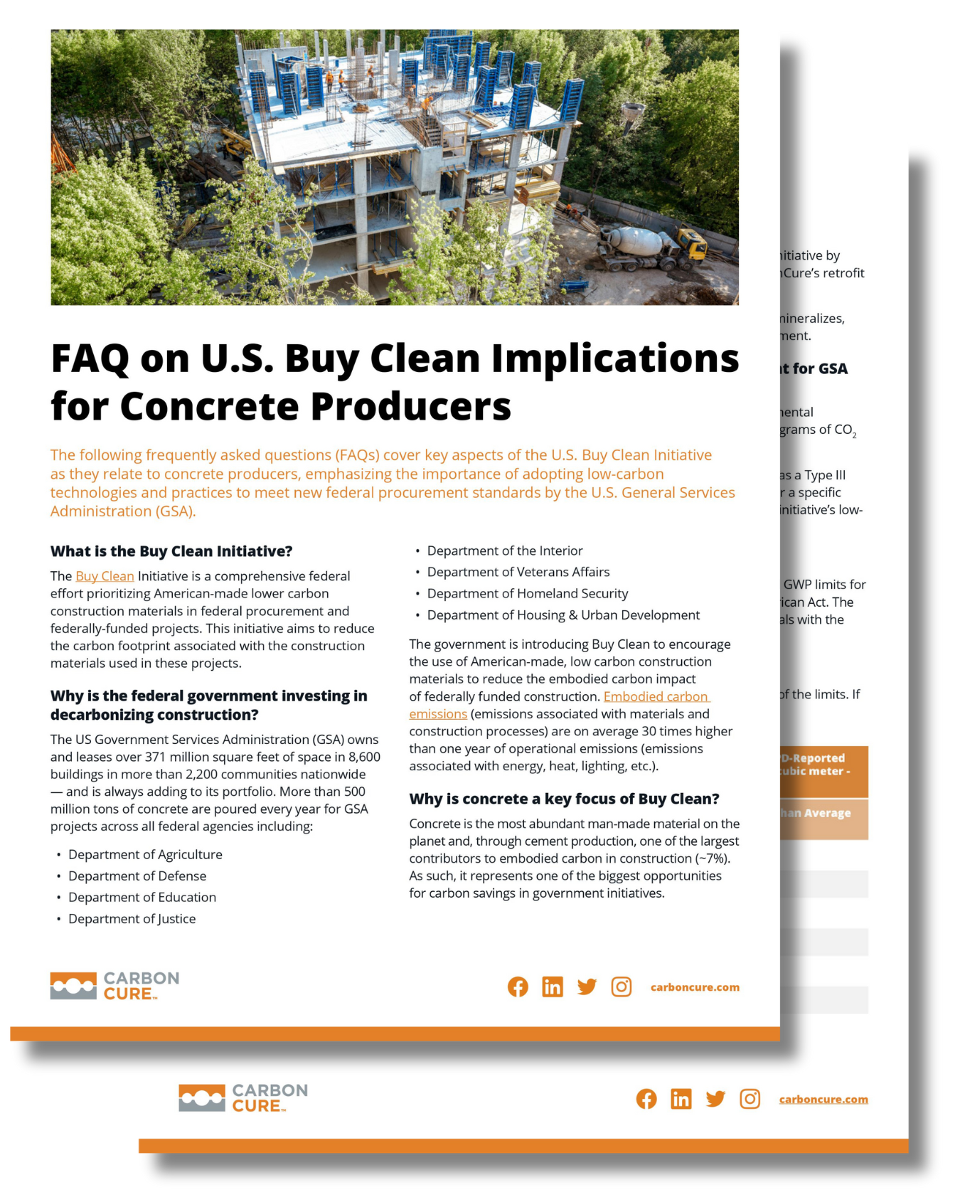 FAQ U.S. Buy Clean Implications for Concrete Producers